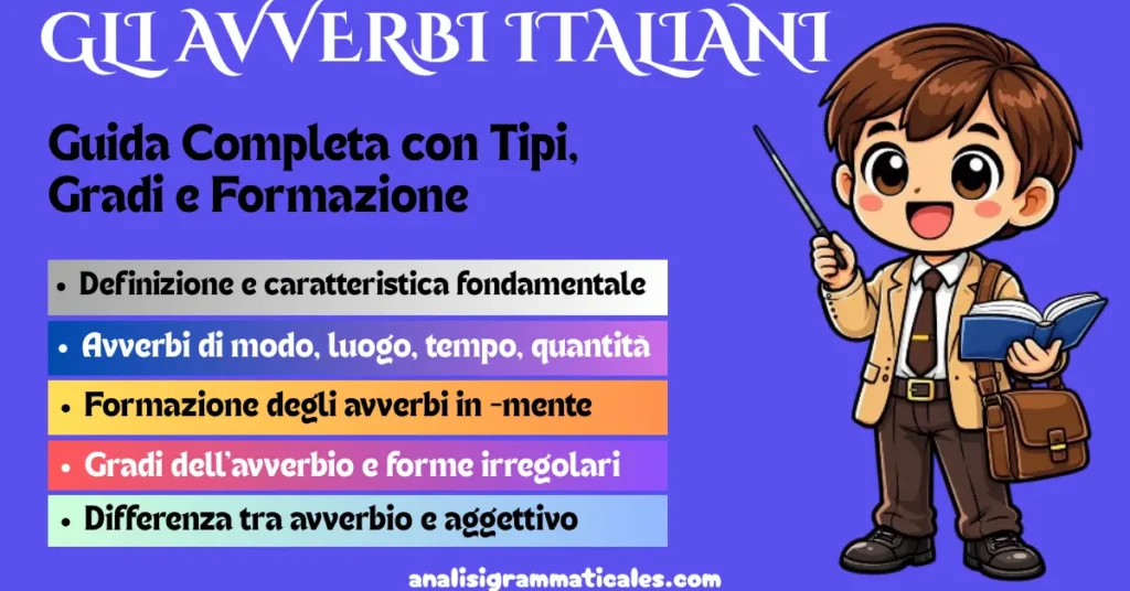 GLI AVVERBI ITALIANI