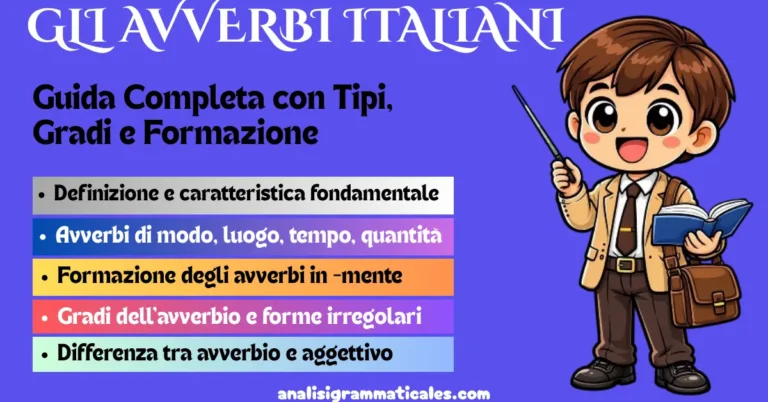 GLI AVVERBI ITALIANI
