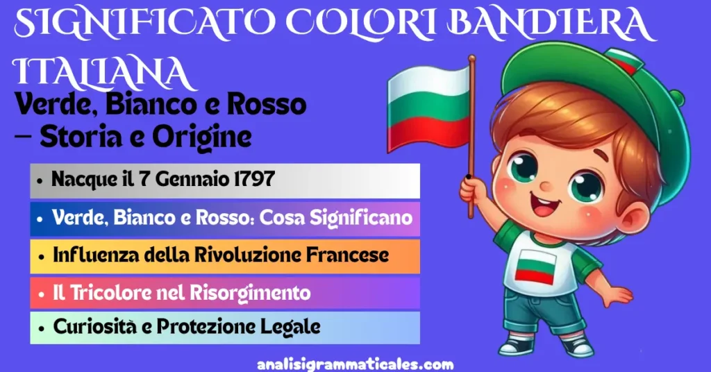 SIGNIFICATO COLORI BANDIERA ITALIANA
