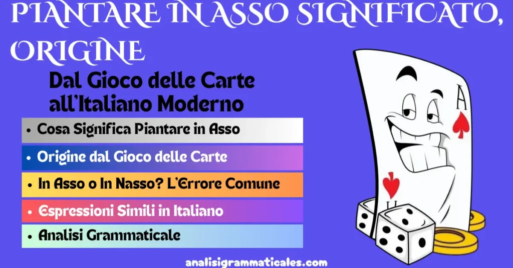 PIANTARE IN ASSO
