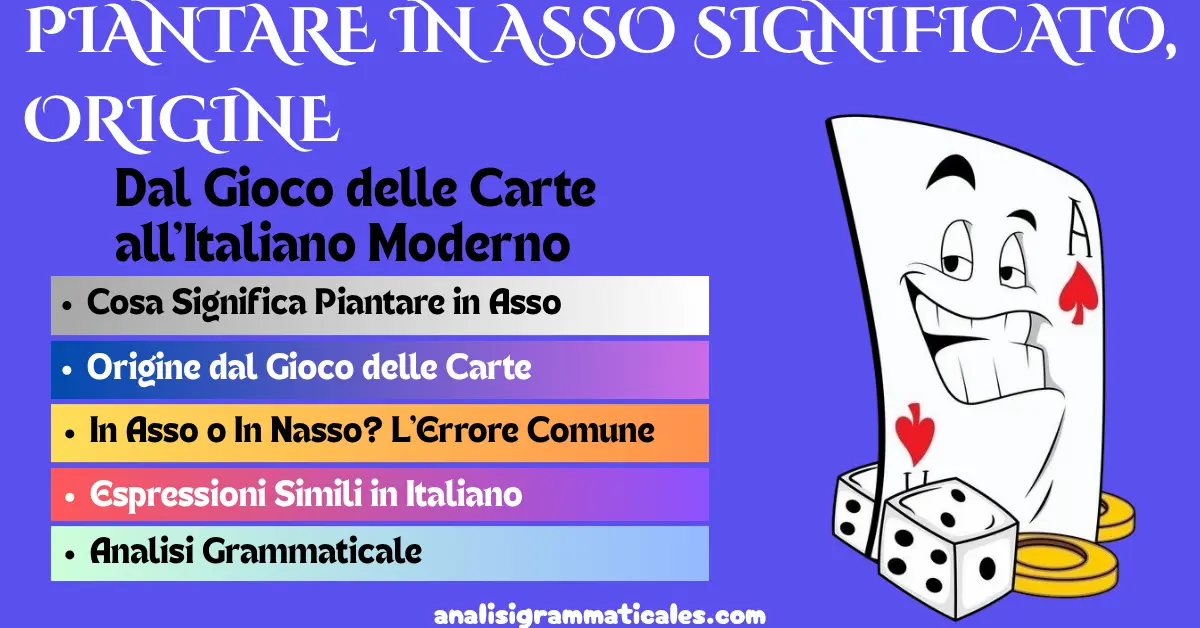 PIANTARE IN ASSO