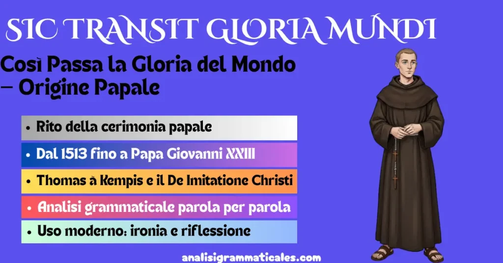 SIC TRANSIT GLORIA MUNDI